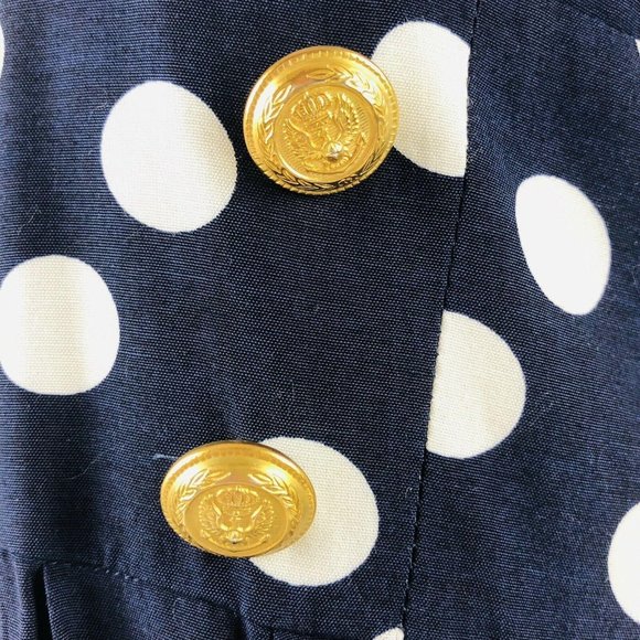 Maggie Boutique VTG Nautical Jumpsuit Culotte Wome - Picture 6 of 9